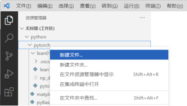 图 1-12 工作区中新建源码文件